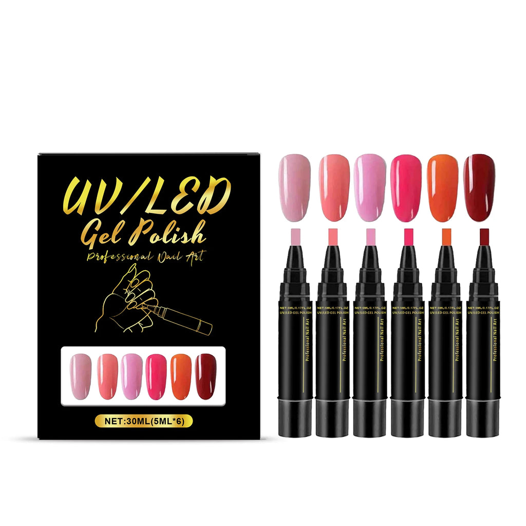 DIY Nail Polish Kit Nail Art Pens Long Lasting Vibrant Colors Nails Draw Design Waterproof Safty Easy To Use For Beginner DIY