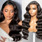 13x6 Lace Frontal Body Wave Human Hair Wigs With Natrual Color Pre Plucked 13x4 HD Transparent Lace Front Wig for Women