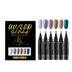 DIY Nail Polish Kit Nail Art Pens Long Lasting Vibrant Colors Nails Draw Design Waterproof Safty Easy To Use For Beginner DIY