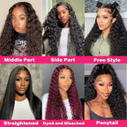 13x6 Lace Frontal Body Wave Human Hair Wigs With Natrual Color Pre Plucked 13x4 HD Transparent Lace Front Wig for Women
