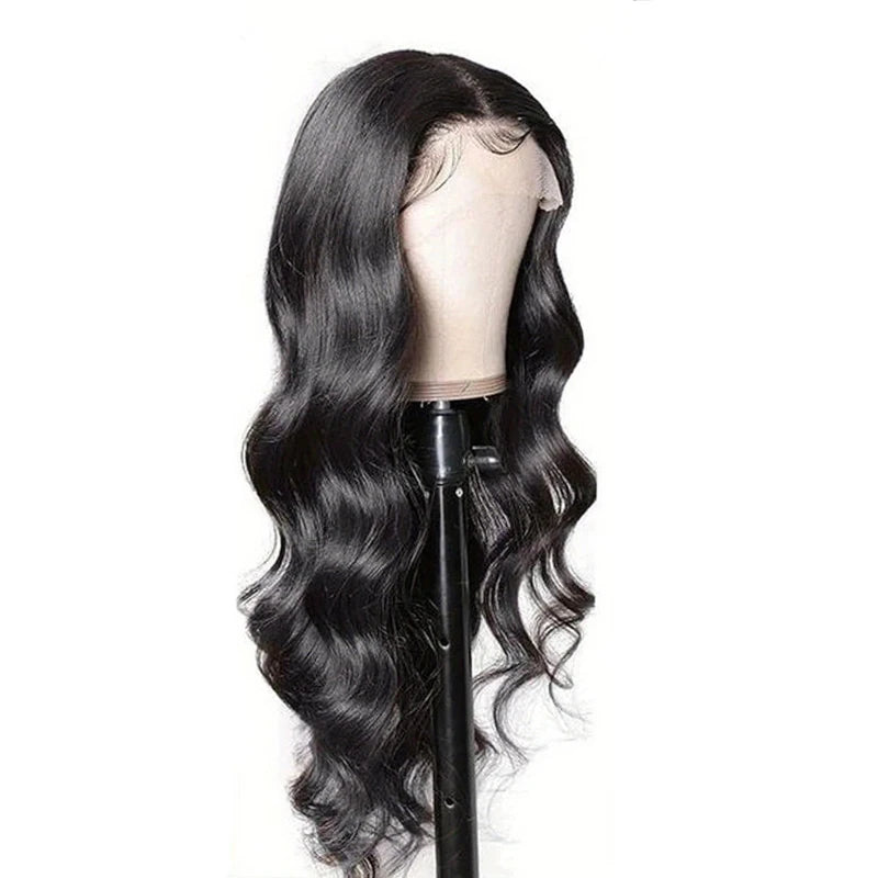 13x6 Lace Frontal Body Wave Human Hair Wigs With Natrual Color Pre Plucked 13x4 HD Transparent Lace Front Wig for Women