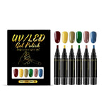 DIY Nail Polish Kit Nail Art Pens Long Lasting Vibrant Colors Nails Draw Design Waterproof Safty Easy To Use For Beginner DIY